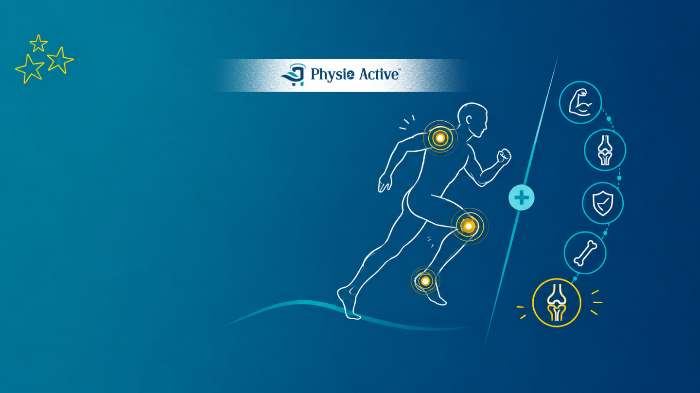 Illustration showing how tissue overload can progress from muscle and tendon strain to deeper joint structures.